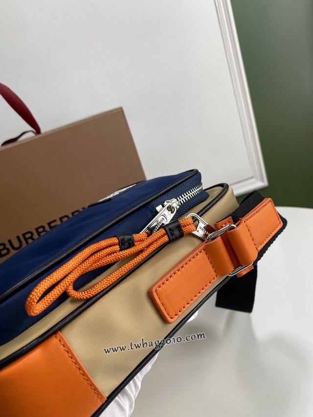 Burberry專門店新款男士斜背包 巴寶莉尼龍背帶斜挎包 yxb1037